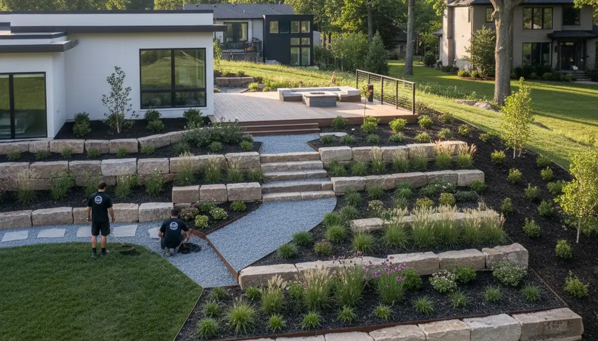 Landscaping service in Oak Park, IL for residential yard care and landscape maintenance