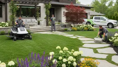 Landscaping service in Oak Park, IL for residential yard maintenance and garden care