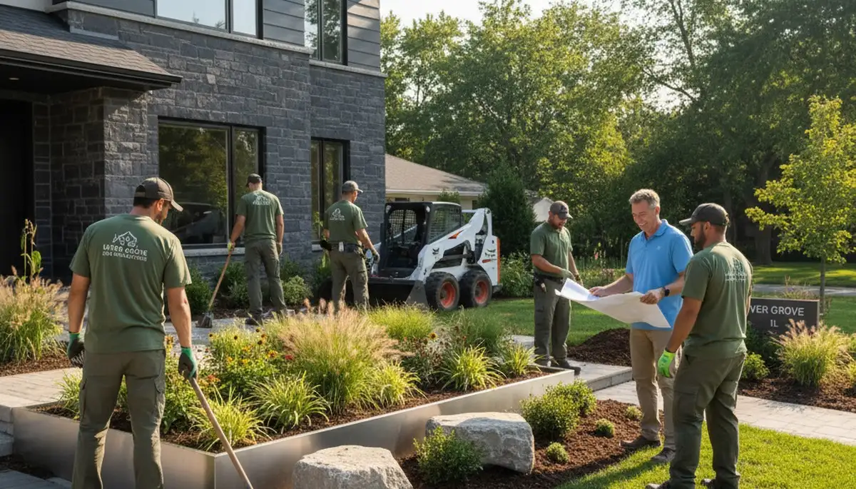 Landscape maintenance service in Oak Park, IL for residential and commercial properties